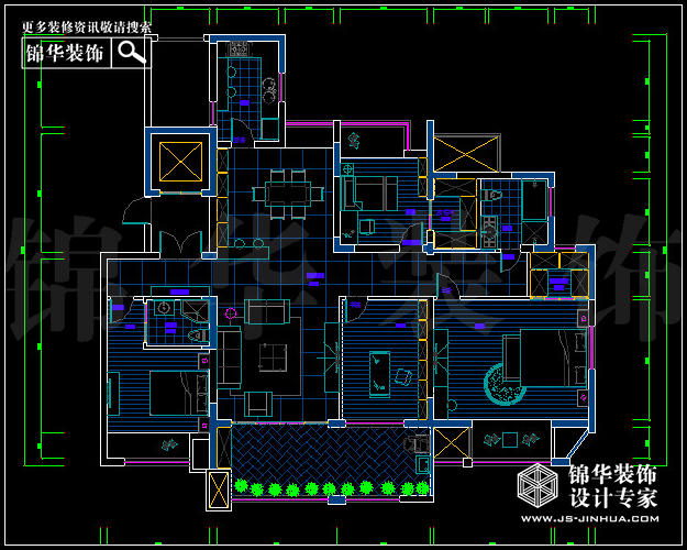 保利香檳國際A2戶型200平米 戶型